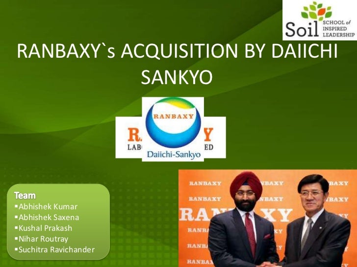 Ranbaxy daiichi sankyo co ltd merger ranbaxy scandal
